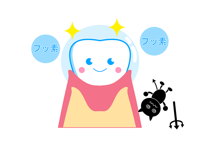 フッ素塗布（歯質を強化）